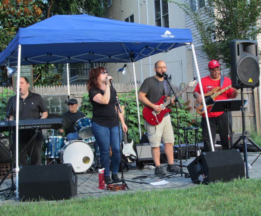 Sal With Band at Julian Able Park