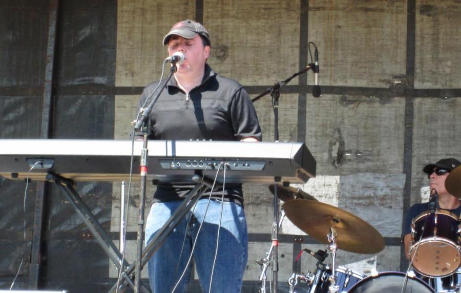 Sal playing piano at Norwood Day