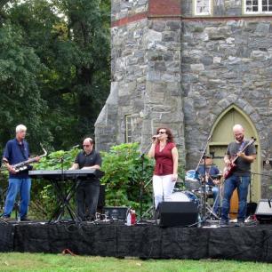 Sal with Salometers Band at Westtown Day