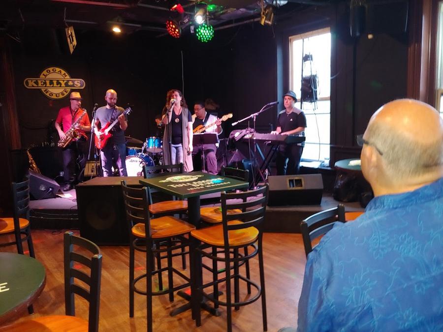 Sal with Salometers band at Logan House